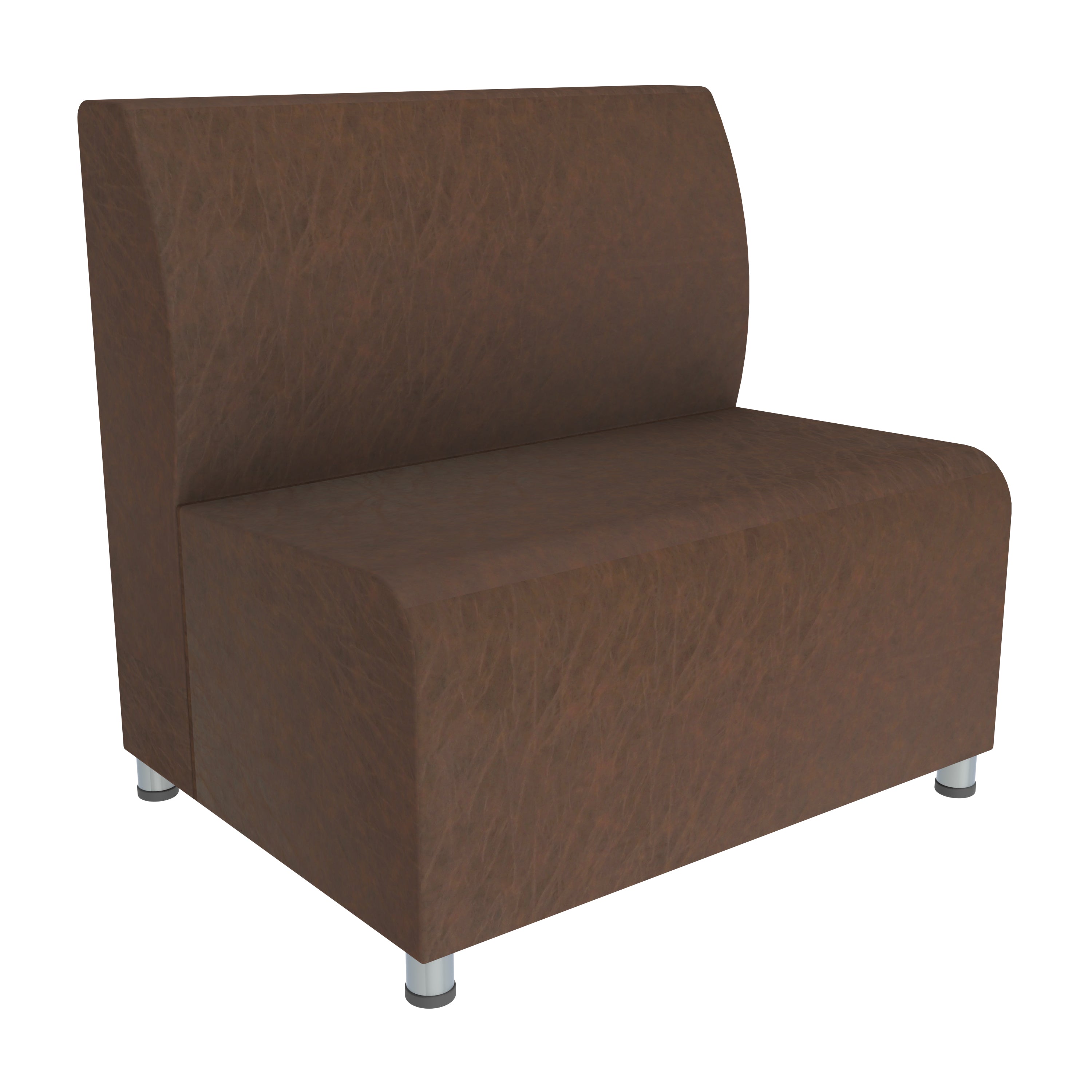 Pro Series Rustic Upholstered Connect Chair - Walnut