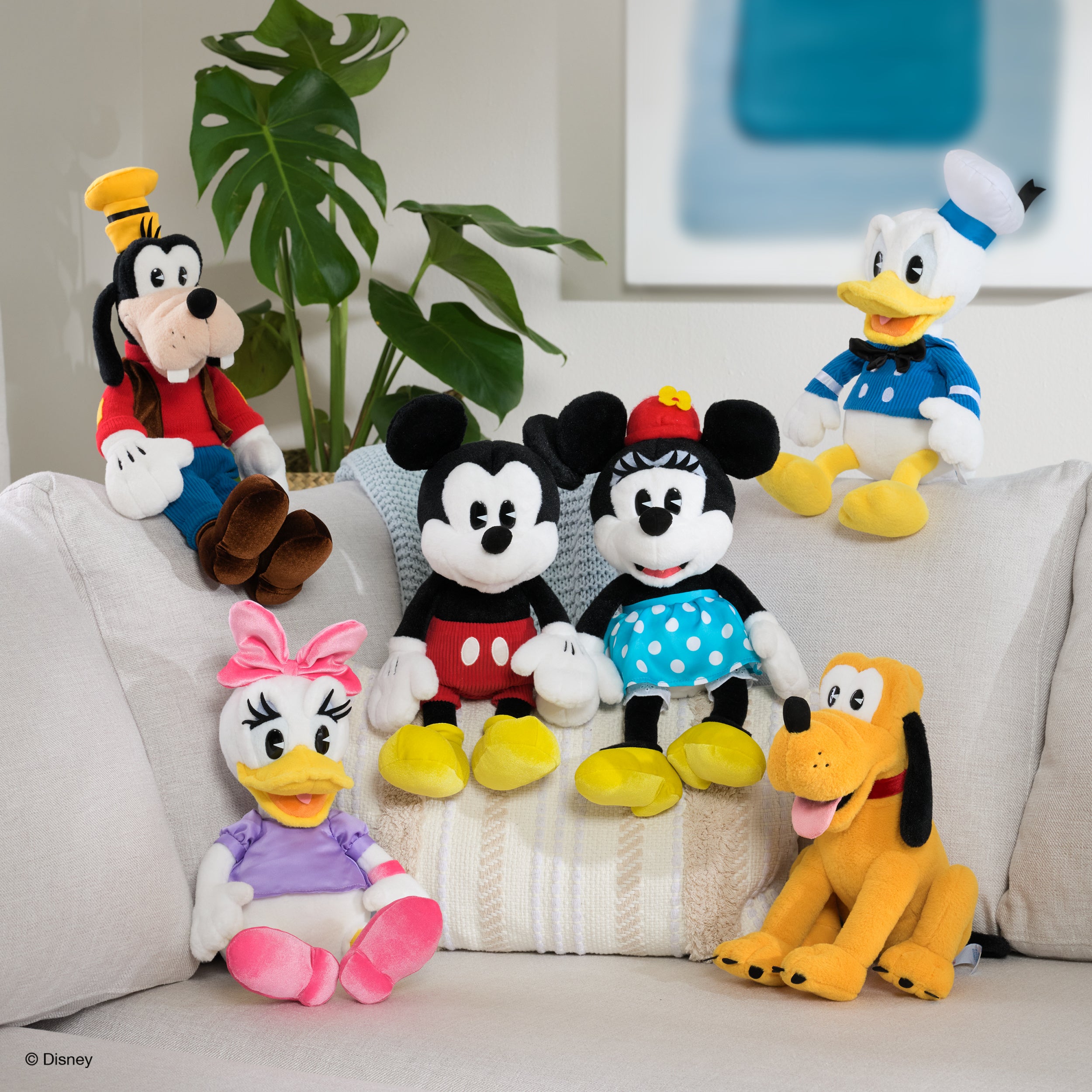 GUND Disney Official Mickey Mouse Classic Plush, Mickey and Friends, Deluxe Collector Stuffed Animal for Ages 1 and Up, Black/White, 14”