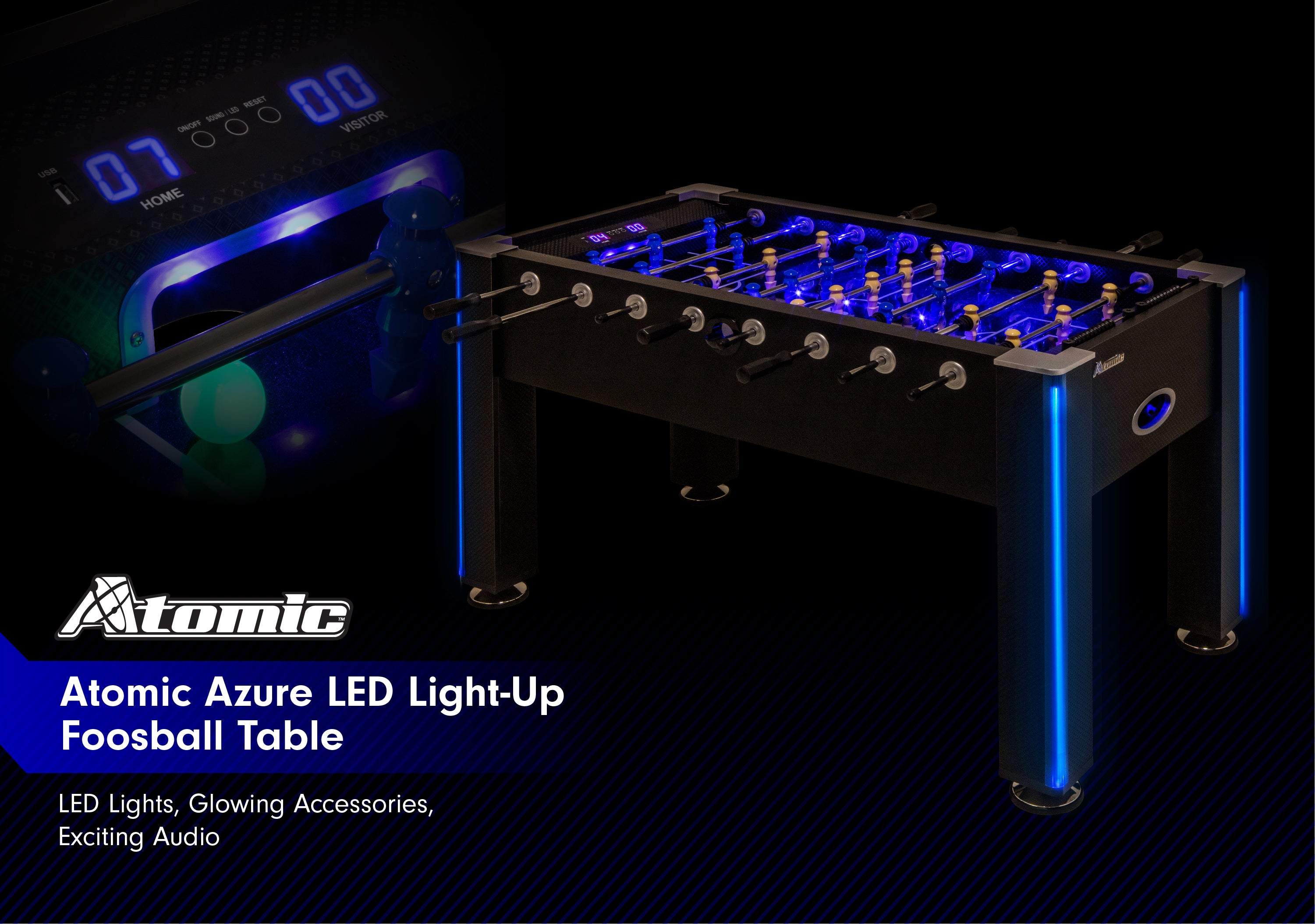Atomic Atomic Azure Foosball Table