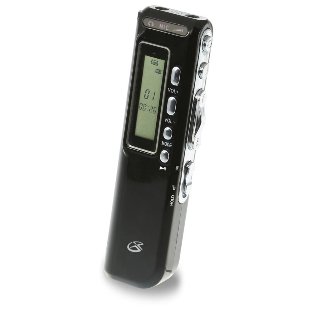 GPX PR047B 4GB Digital Voice Recorder with USB Port