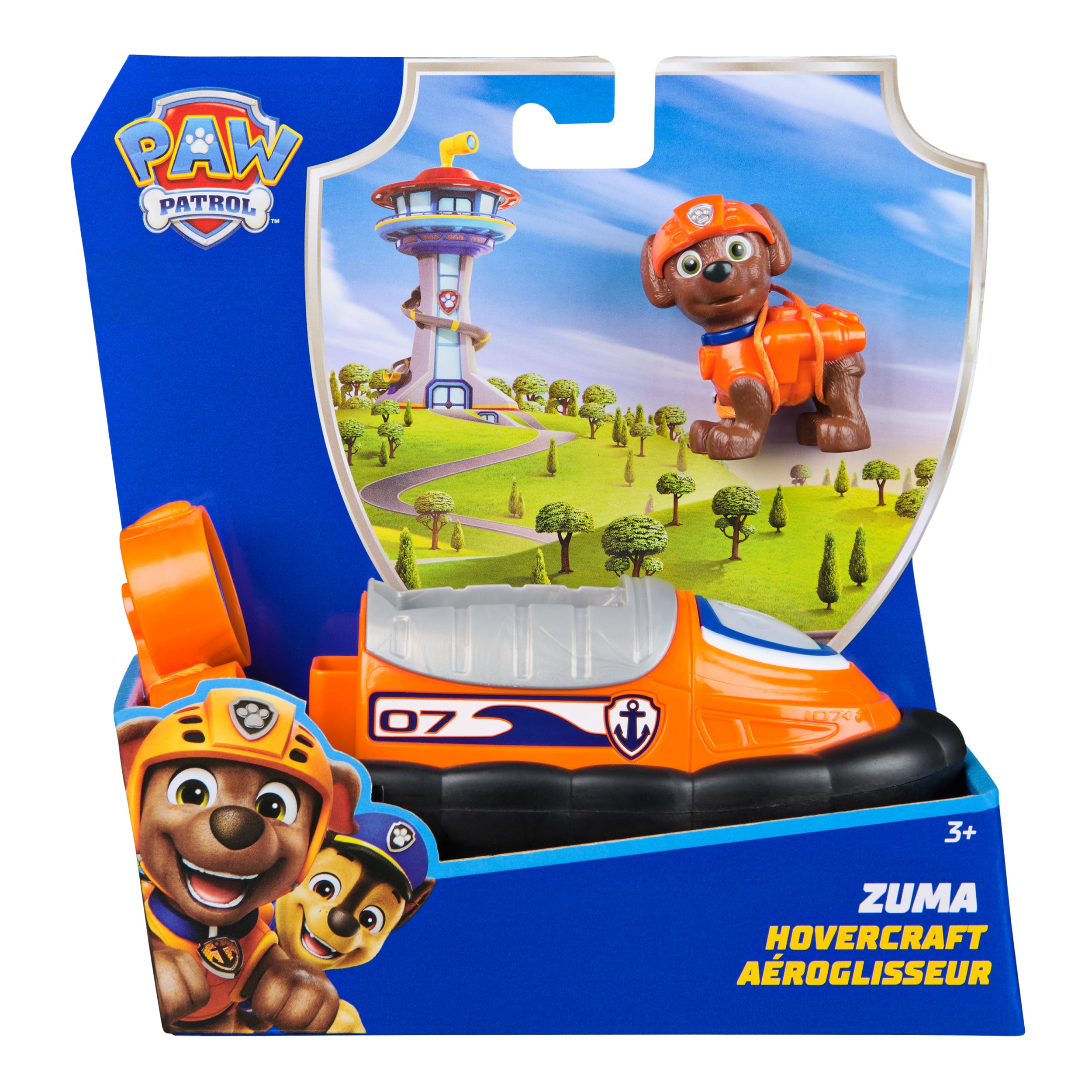 PAW Patrol, Zuma’s Hovercraft, Toy Vehicle with Collectible Action Figure, Sustainably Minded Kids Toys for Boys & Girls Ages 3 and Up