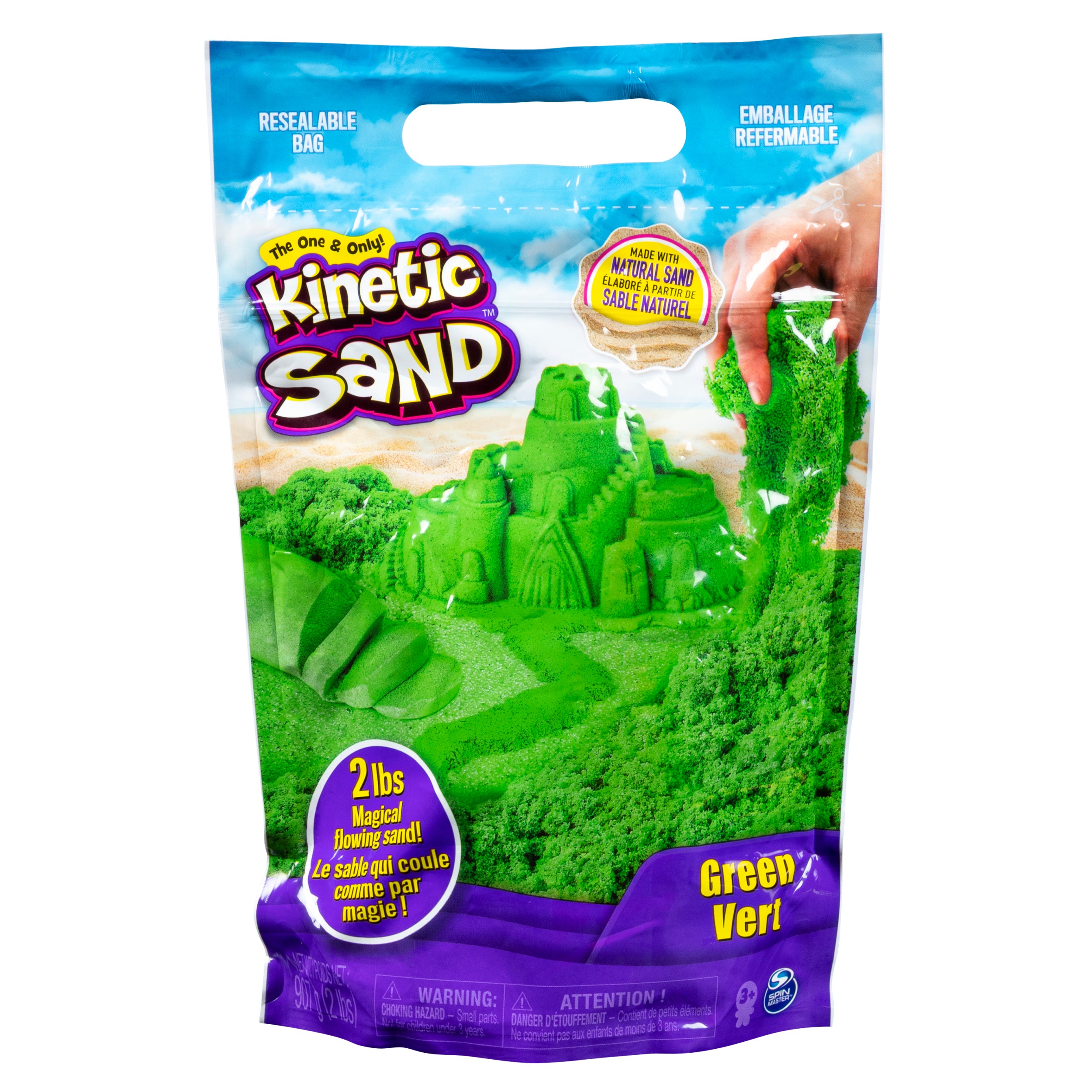 Kinetic Sand, The Original Moldable Sensory Play Sand, 2 Pounds Color May Vary