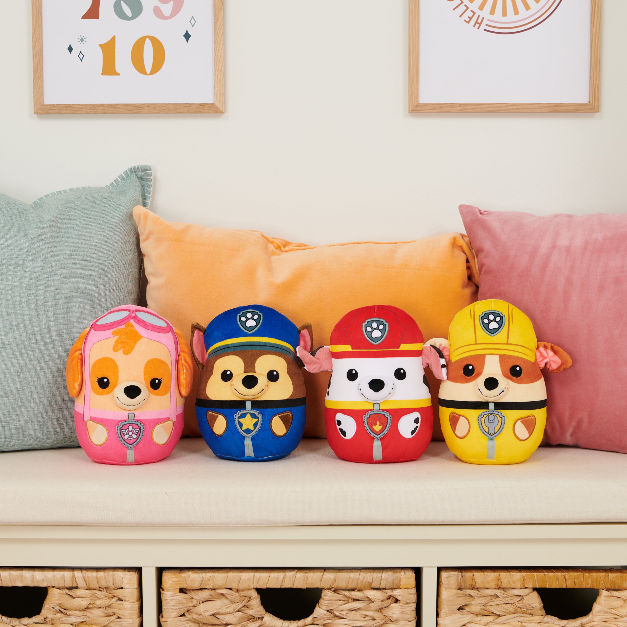 PAW Patrol Marshall Squish Plush, Official Toy from the Hit Cartoon, Squishy Stuffed Animal for Ages 1 and Up, 8”