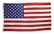 American Flag 5x9.5 ft. Bulldog Cotton, 100% Made in USA with Sewn Stripes, Embroidered Stars and Brass Grommets