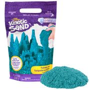 Kinetic Sand, Twinkly Teal 2lb Bag of All-Natural Shimmering Play Sand for Squishing, Mixing and Molding, Sensory Toys for Kids Ages 3 and up