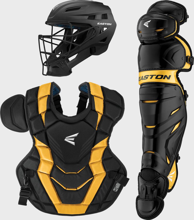 Easton Elite X Adult Catchers Box Set - Black/Light Gold