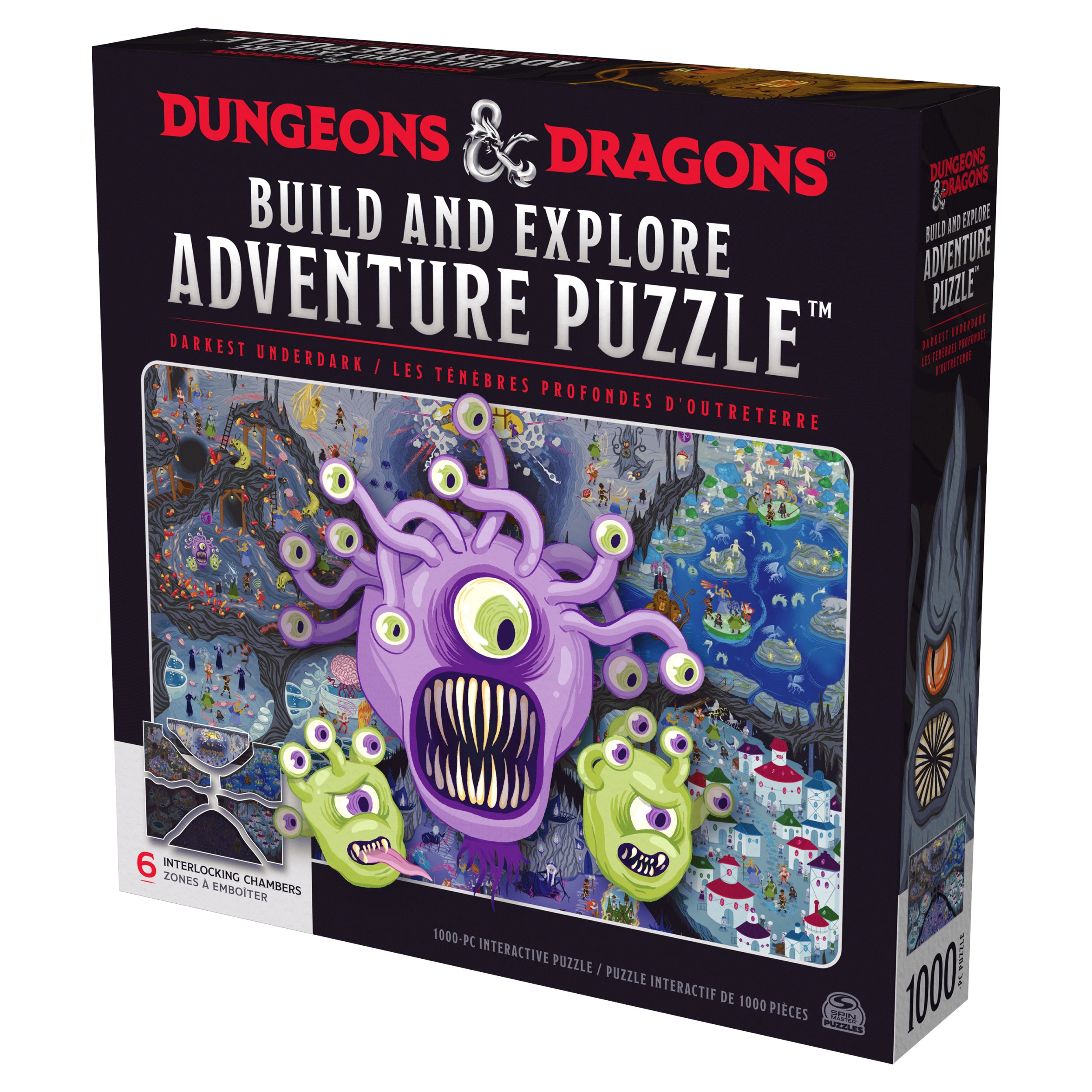 Dungeons & Dragons, Build and Explore Adventure Puzzle, DnD Adult Puzzles, Dungeons and Dragons 1000 Piece Puzzles for Adults and Kids Ages 12+