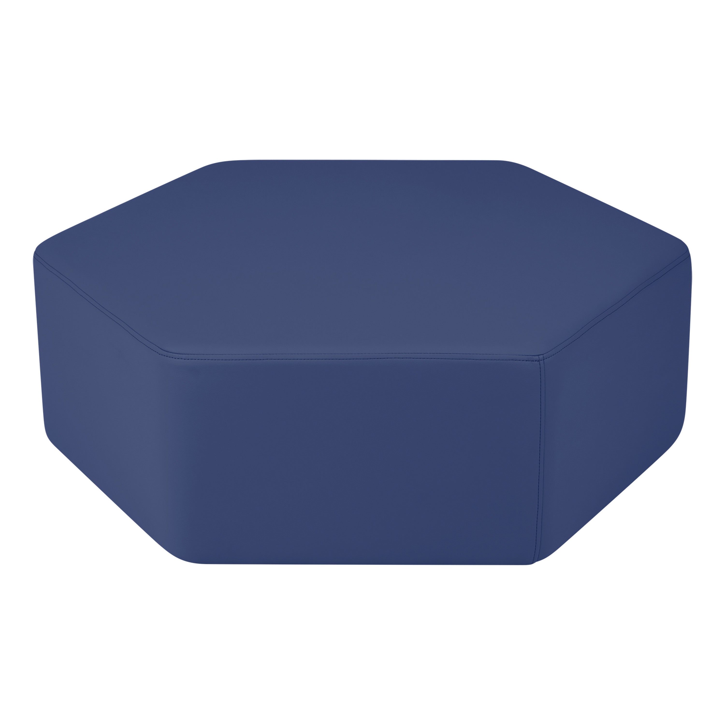 Pro Series Upholstered Bloom Ottoman 12" Height, 7-Piece - Navy