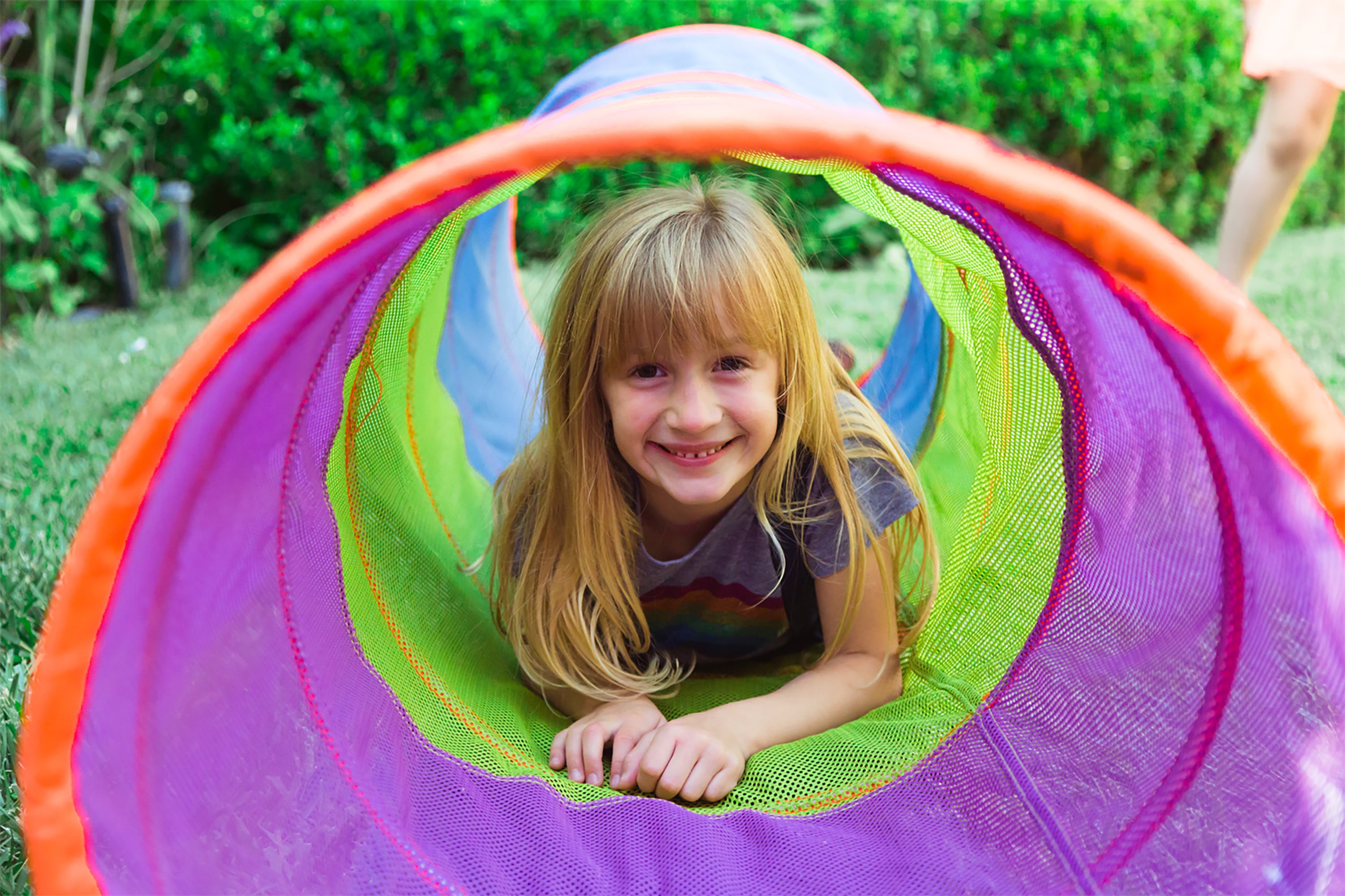 Institutional See-Thru 6FT Tunnel - Blue / Green / Purple