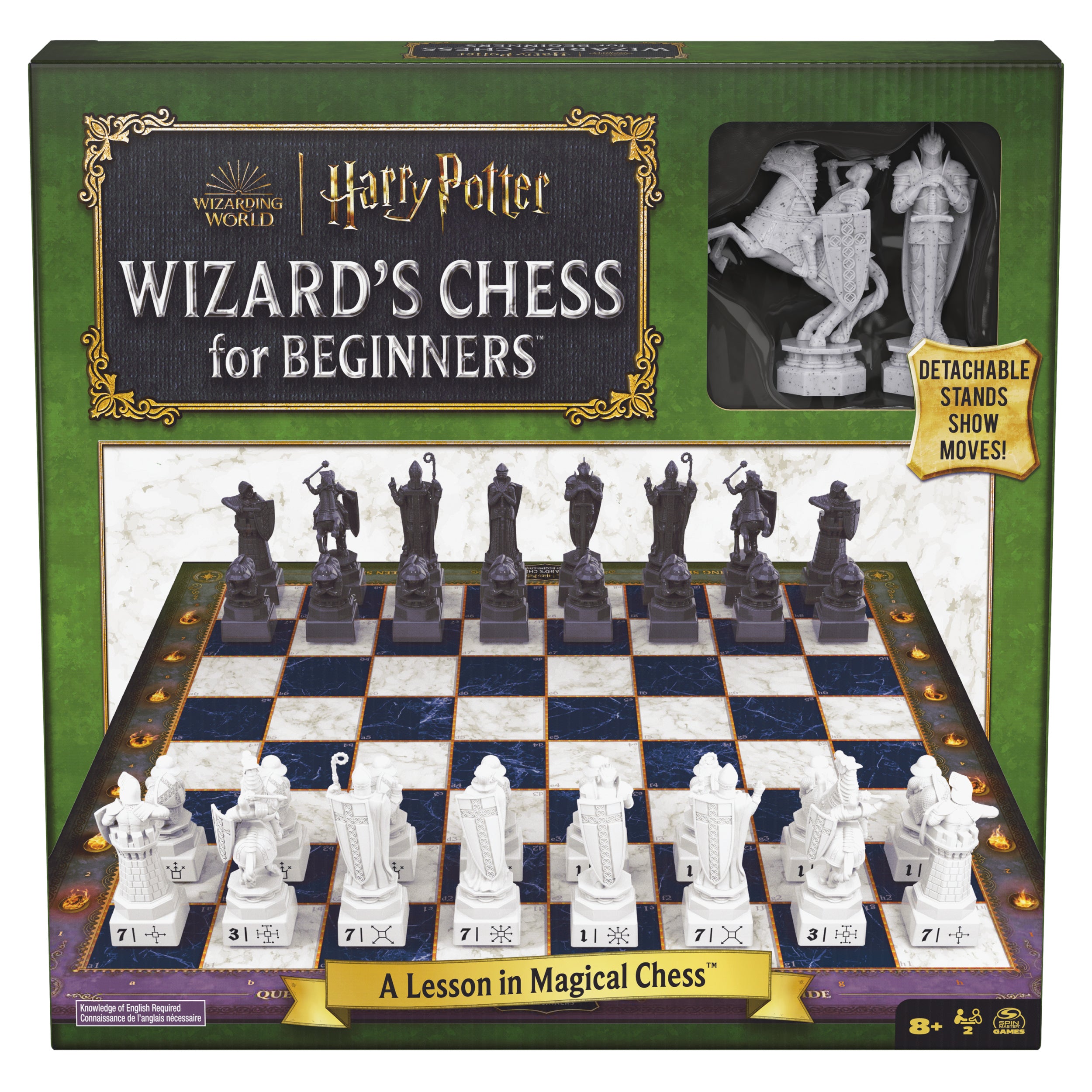 Spin Master Games, Wizarding World of Harry Potter Chess Teacher, Beginner Chess Set, Learn to Play Game for Beginners, Strategy Game for Muggles, for Kids & Family, 2 Players, for Ages 8 & Up