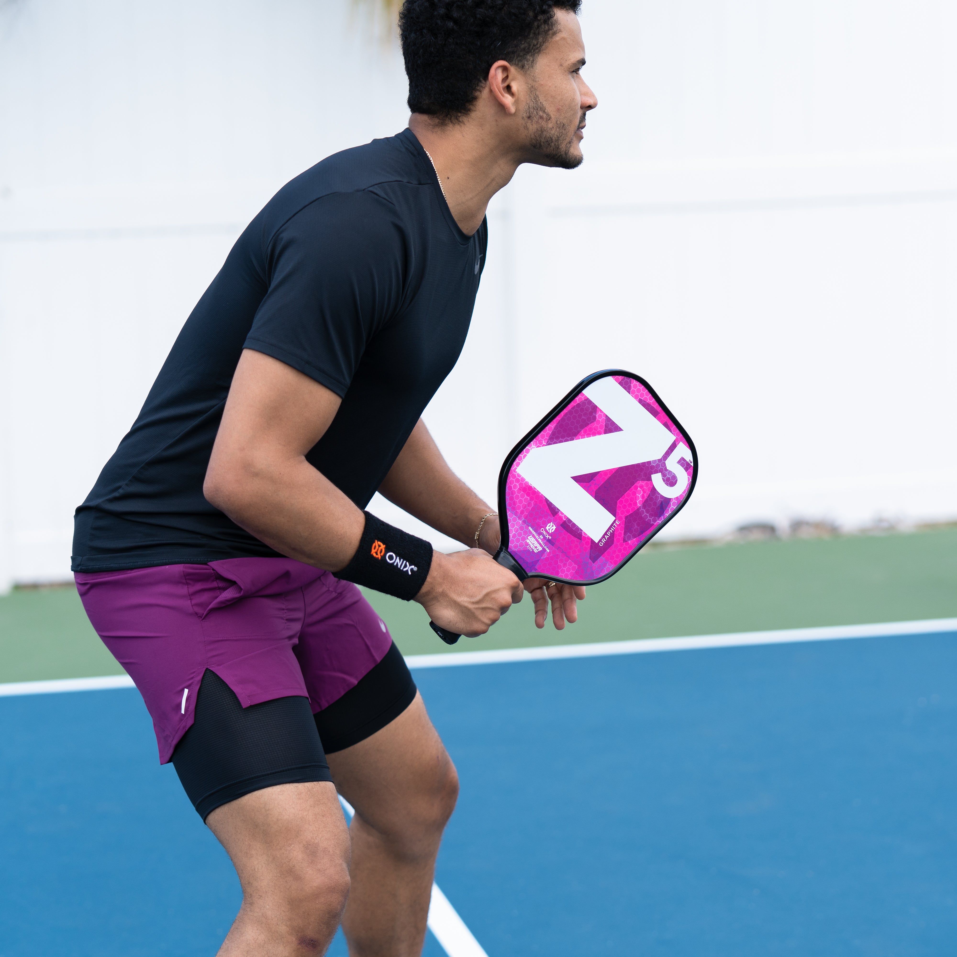 ONIX Pickleball Sweat Absorption Wristband - Black