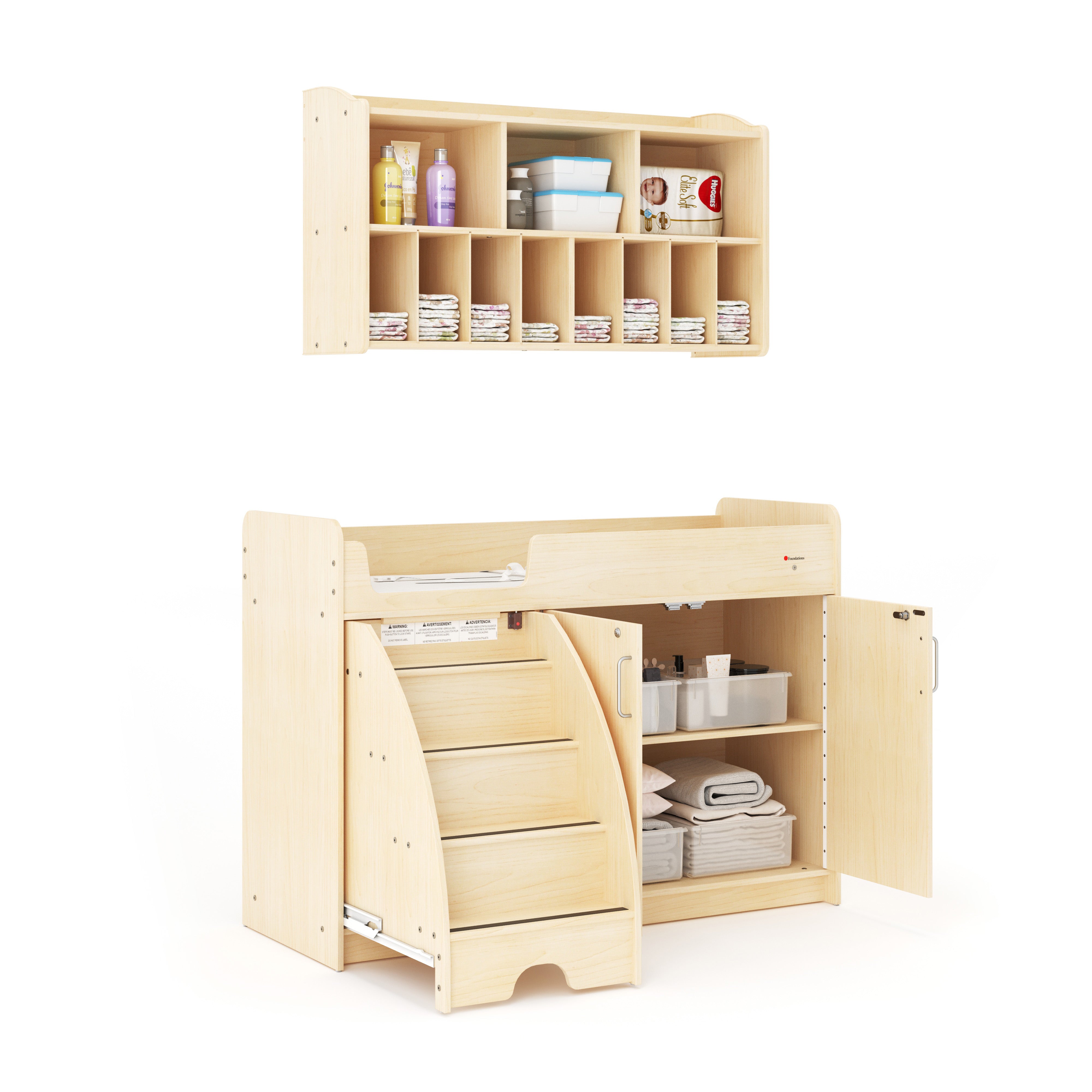 Wall Mounted Diaper Organizer