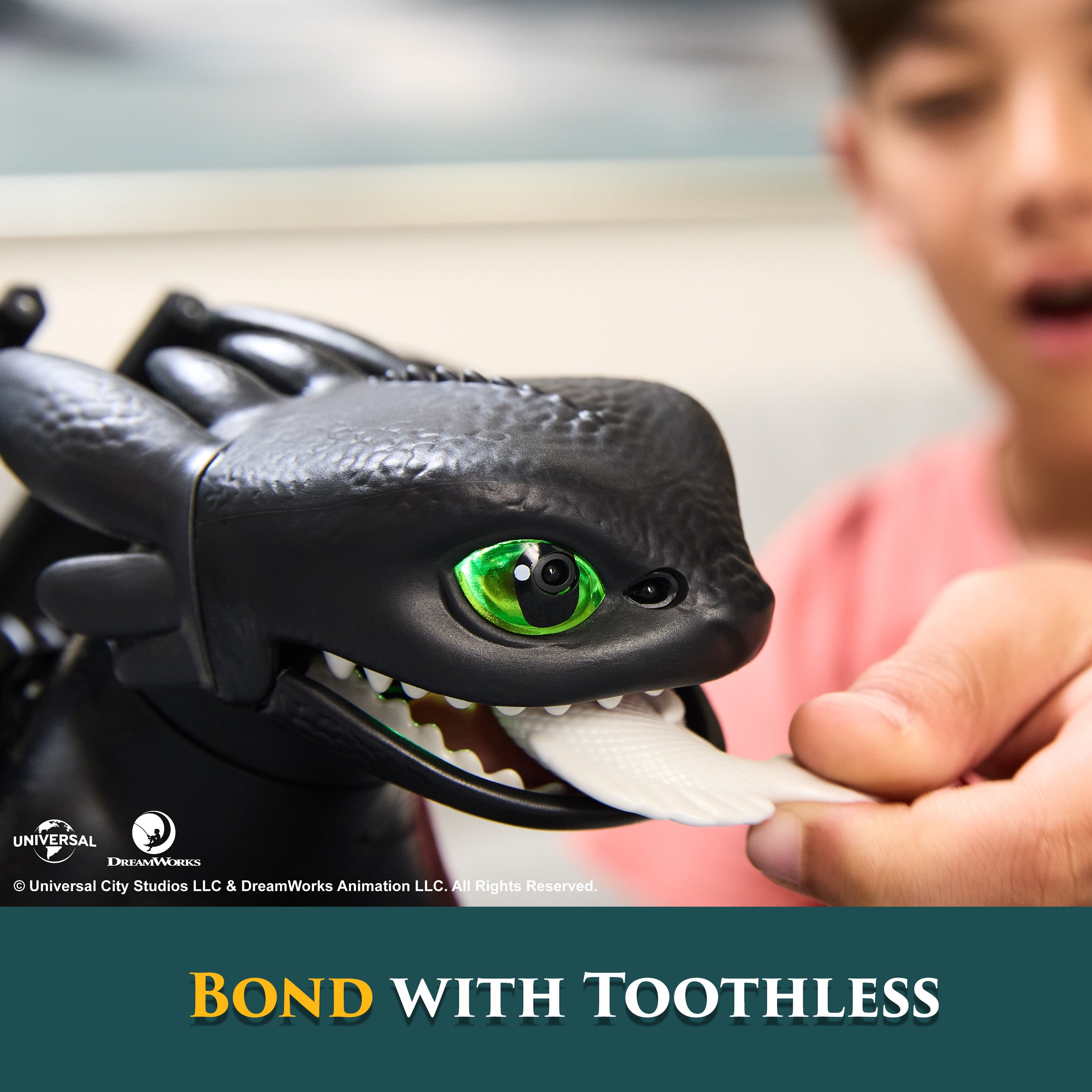 Dreamworks Dragons How to Train Your Dragon, Tame & Train Interactive Toothless with 60 Sounds & Reactions, Kids Toys for Boys & Girls Ages 4 & up