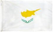 Cyprus Flag 2x3 ft. Nylon SolarGuard Nyl-Glo 100% Made in USA to Official United Nations Design Specifications.