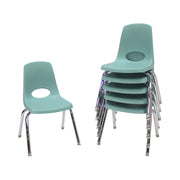 14" Stack Chair with Swivel Glides - Seafoam