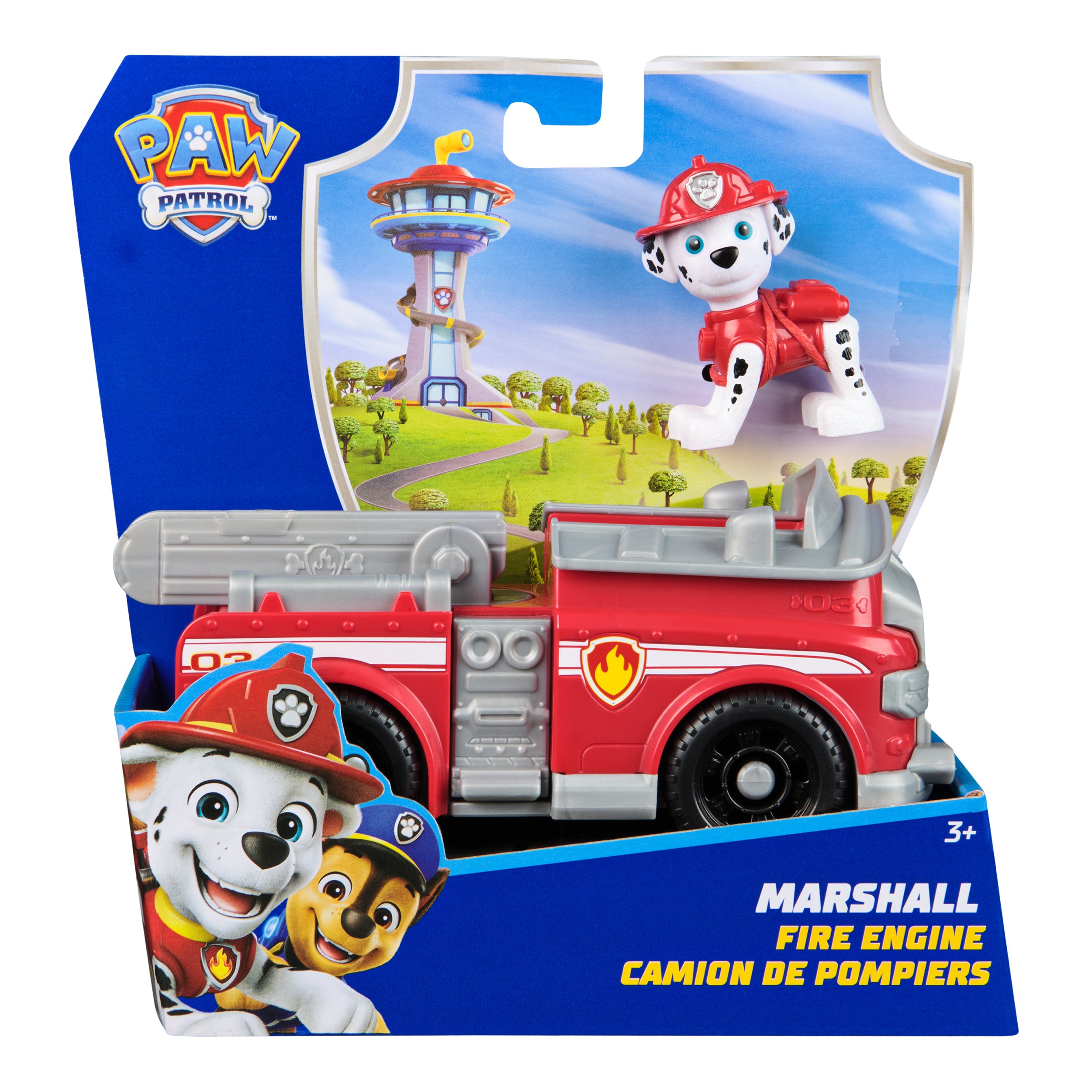 PAW Patrol, Marshall’s Firetruck, Toy Vehicle with Collectible Action Figure, Sustainably Minded Kids Toys for Boys & Girls Ages 3 and Up