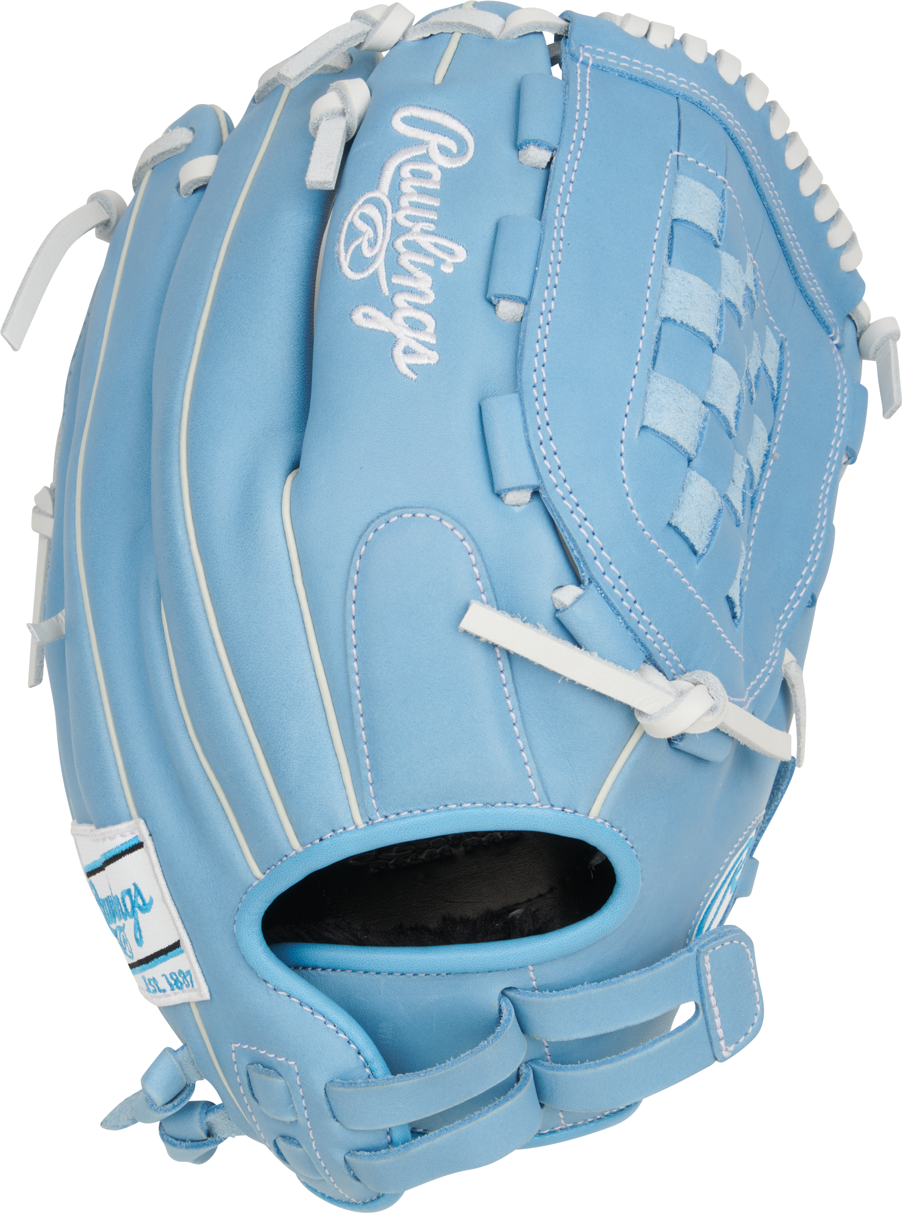 Rawlings R9 Series 12.5-Inch Softball Glove - Right Hand Thrower - Columbia Blue