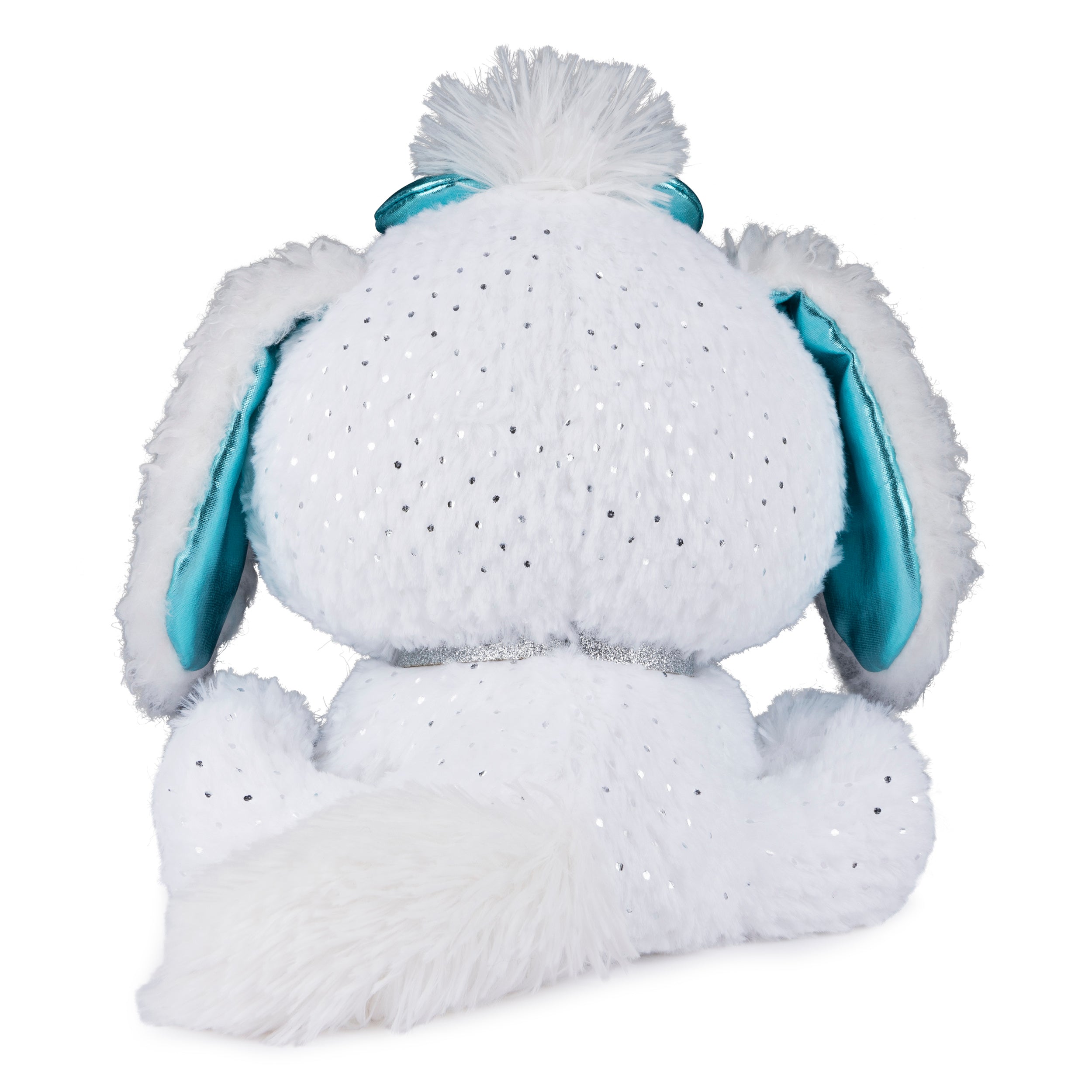 P.Lushes Designer Fashion Pets Bianca Blings Premium Puppy Dog Stuffed Animal, White and Blue, 9"