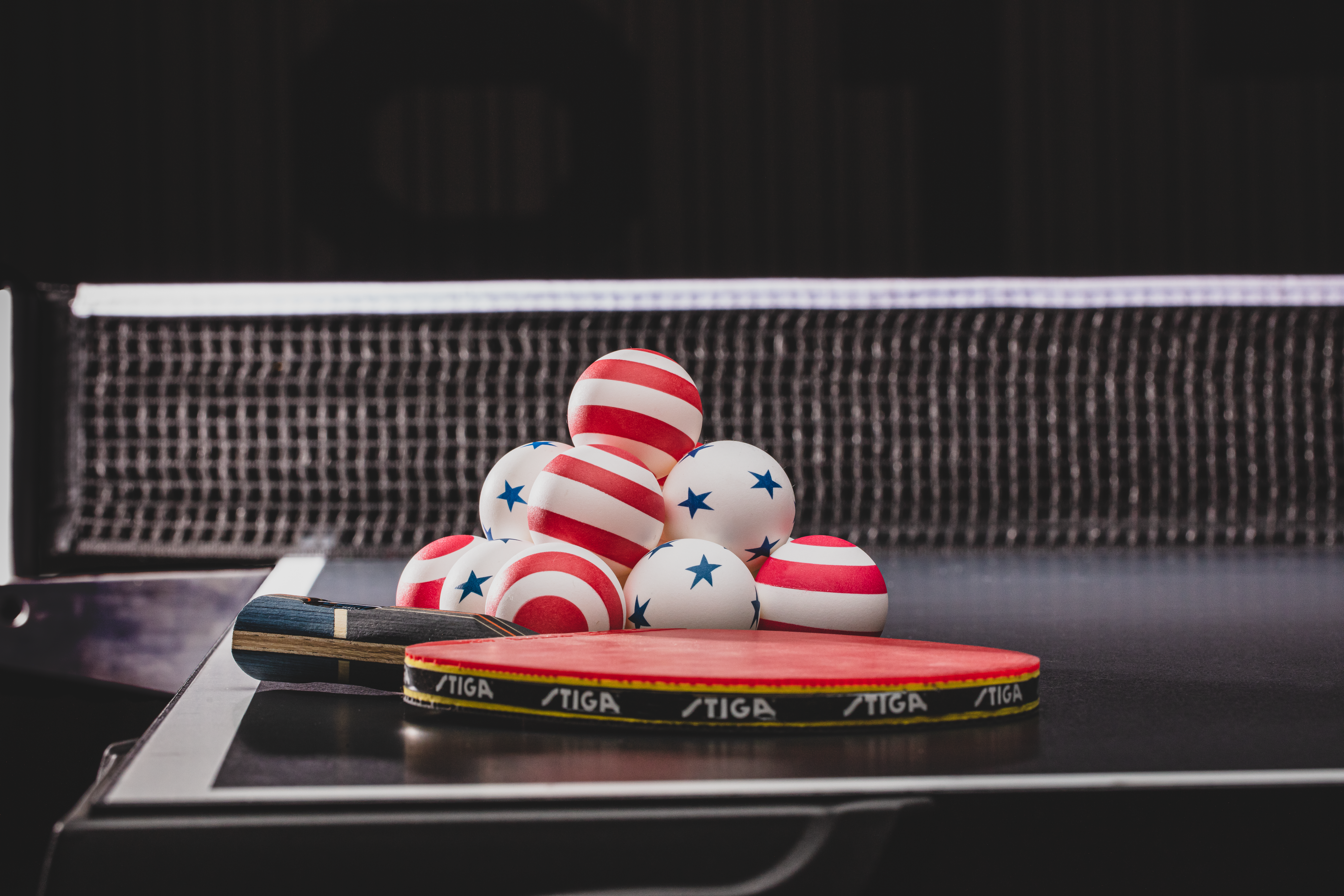 STIGA One-Star 6-Pack Stars/Stripes Balls