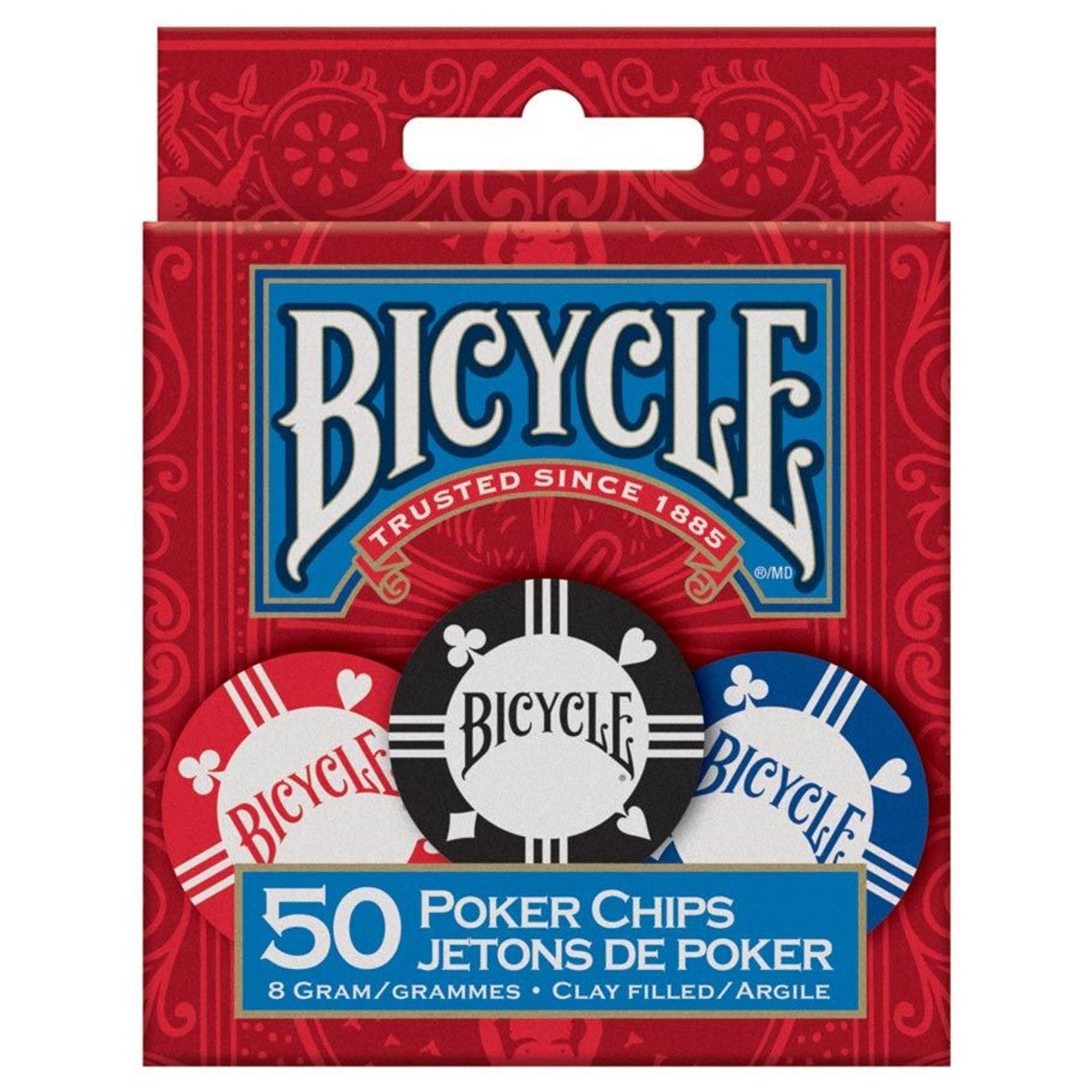 Bicycle: Poker Chips: 8 Gram Clay (50)