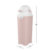 Foundations Tall Diaper Pail, Pink