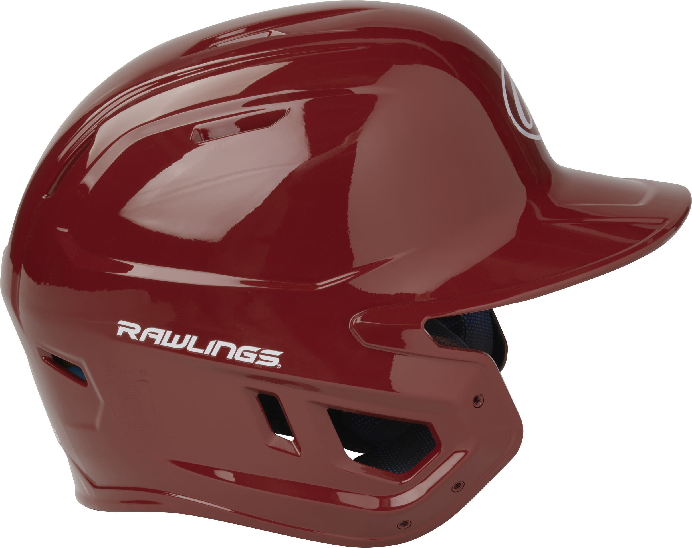 Rawlings Mach Gloss Senior Baseball Helmet - Cardinal