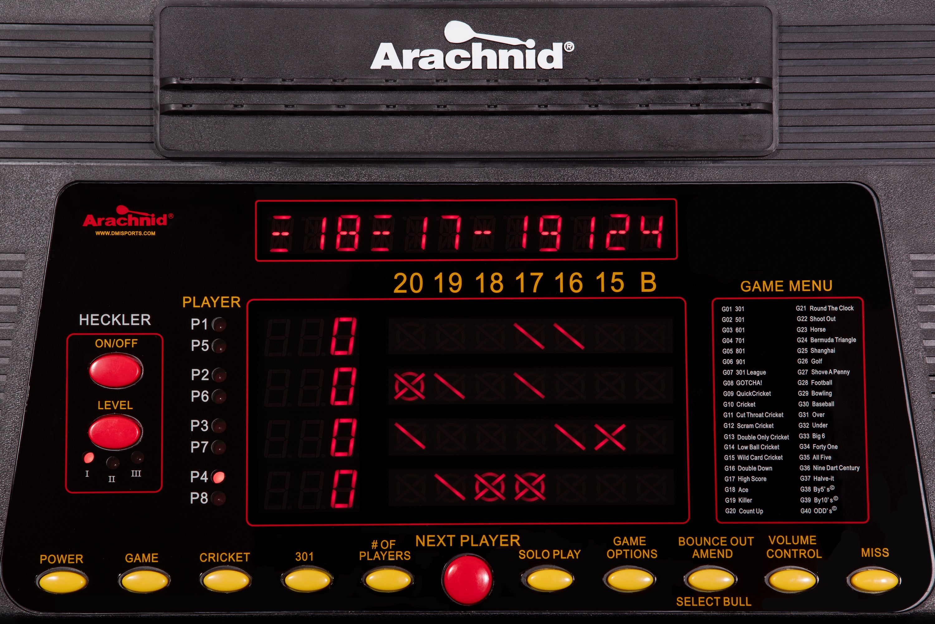 Arachnid E800FS1010 Cricket Pro 800 Standing Electronic Dartboard