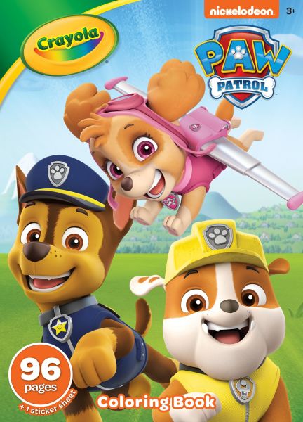 Crayola PAW Patrol Coloring Book, 96 Coloring Pages with Stickers, Gift for Kids, Ages 3, 4, 5, 6