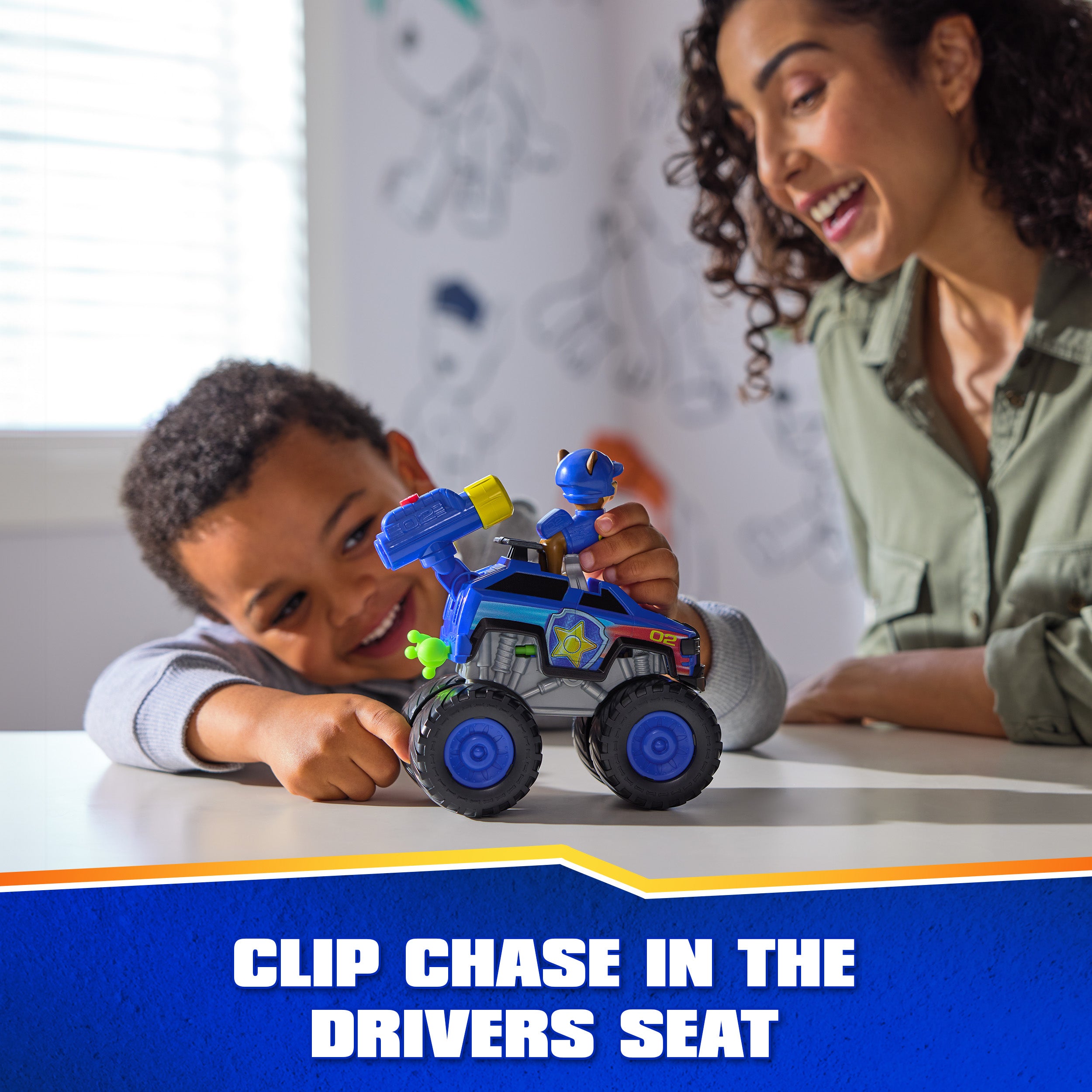 PAW Patrol: Rescue Wheels Chase’s Cruiser, Toy Truck with Projectile Launcher and Collectible Action Figure, Kids Toys for Boys & Girls Ages 3 and up