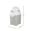 Foundations Mini Diaper Pail, Gray