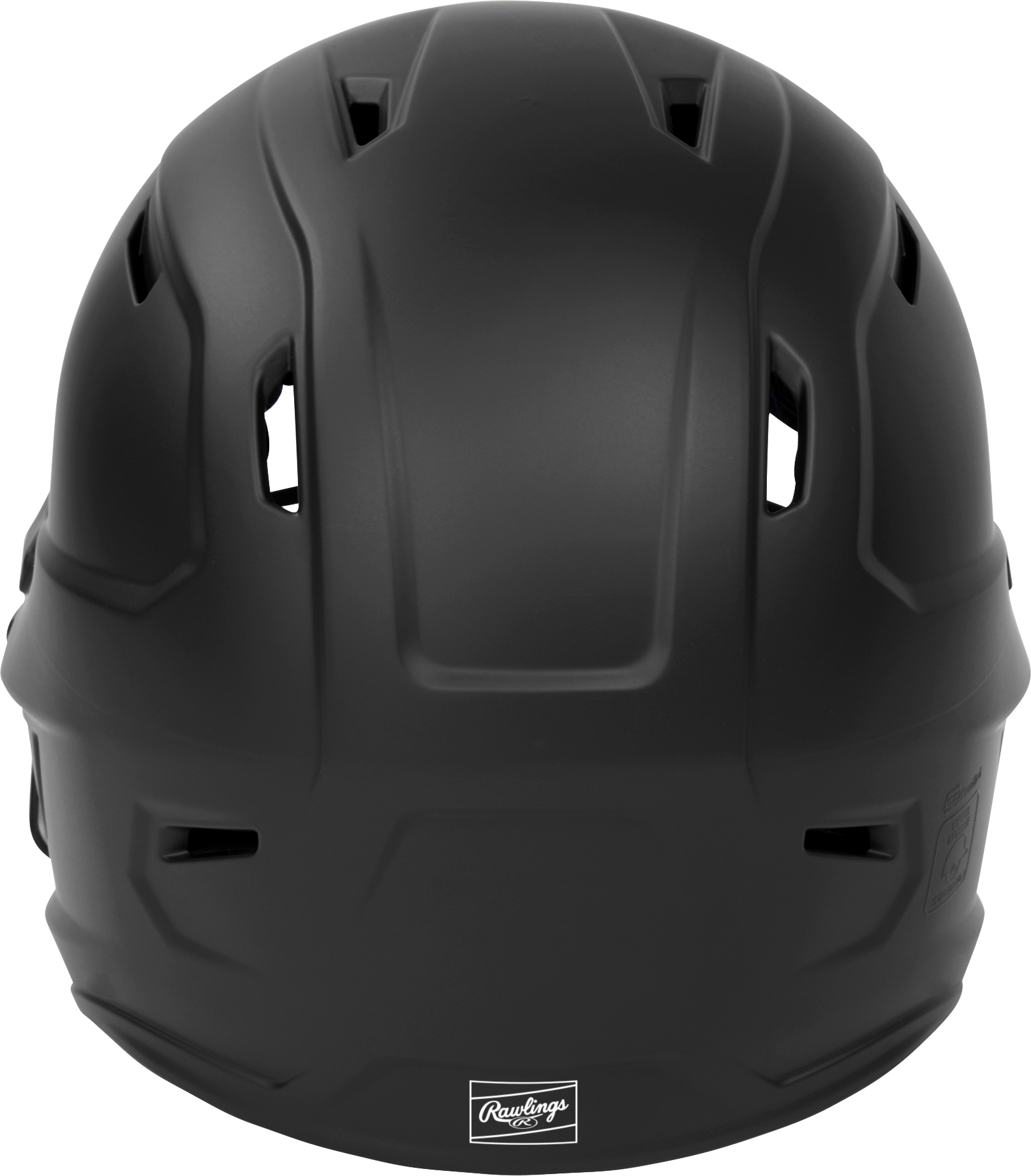 Rawlings Mach Hi-Viz Senior Matte Batting Helmet With Hi-Viz Face Guard - Black