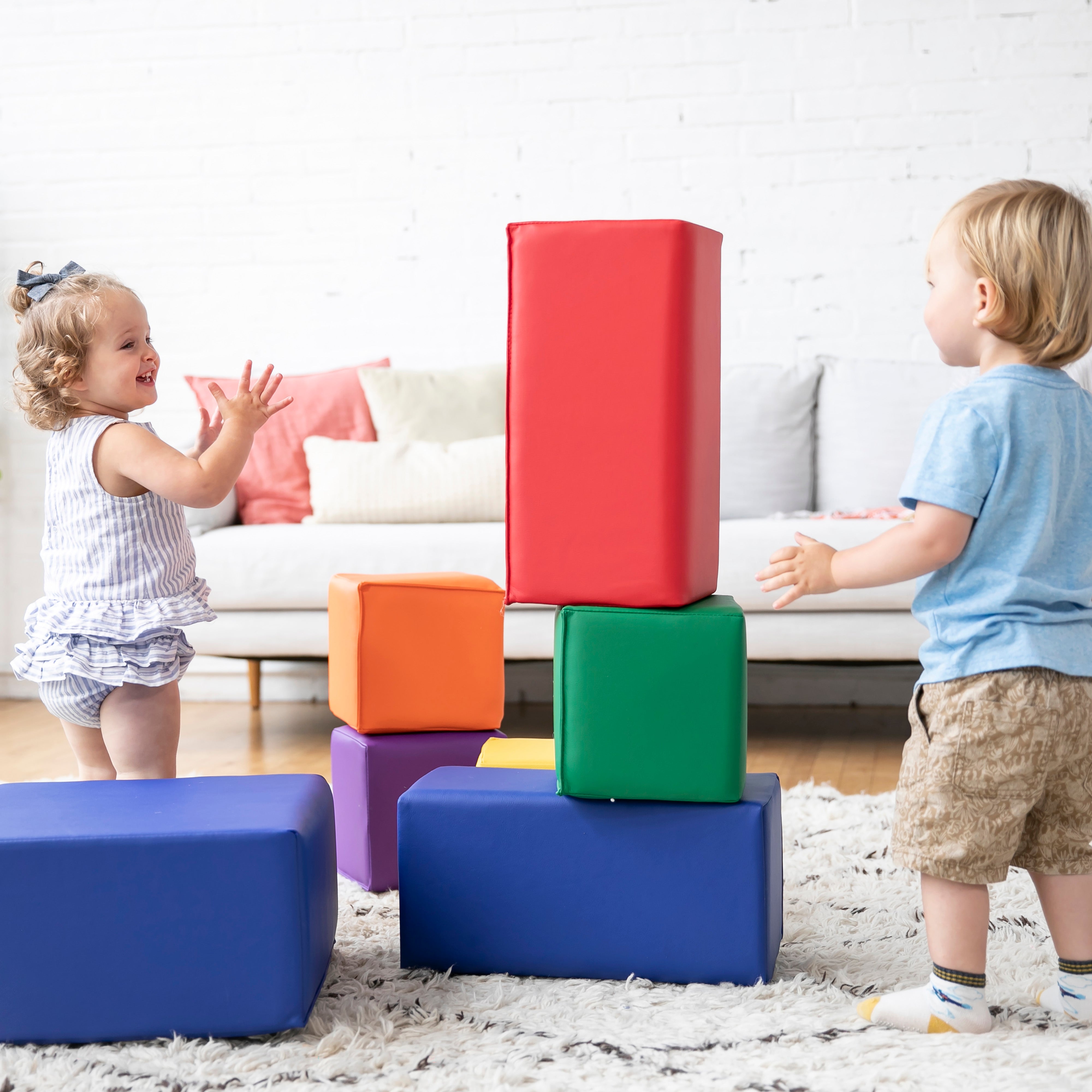 SoftZone Toddler Foam Blocks 7-Piece - Assorted