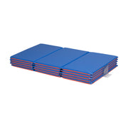 Premium Folding Rest Mat 3-Section 1in 5-Pack - Blue/Red
