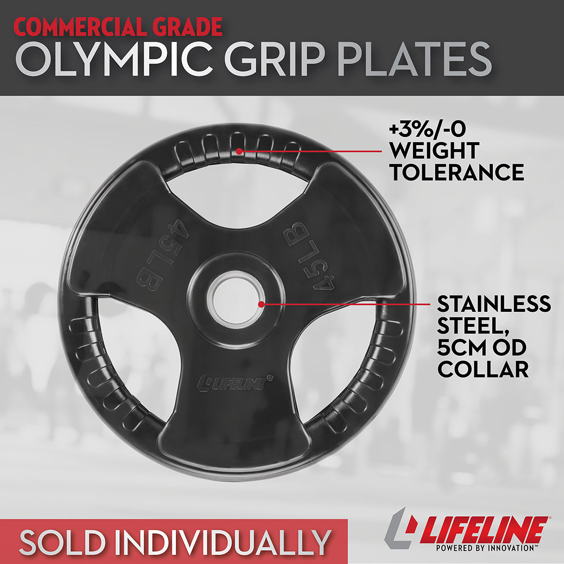 45Lb 2" Olympic Grip Plate