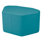 Pro Series Upholstered Petal Ottoman 18" Height - Teal