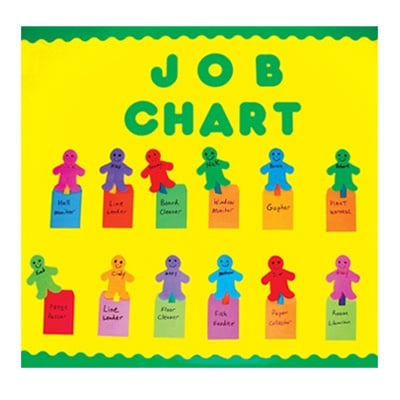 Attendance / Job Kit: Includes 25 Jumbo Colored Popsticks, 25 People Shapes, 25 Pockets & eyes