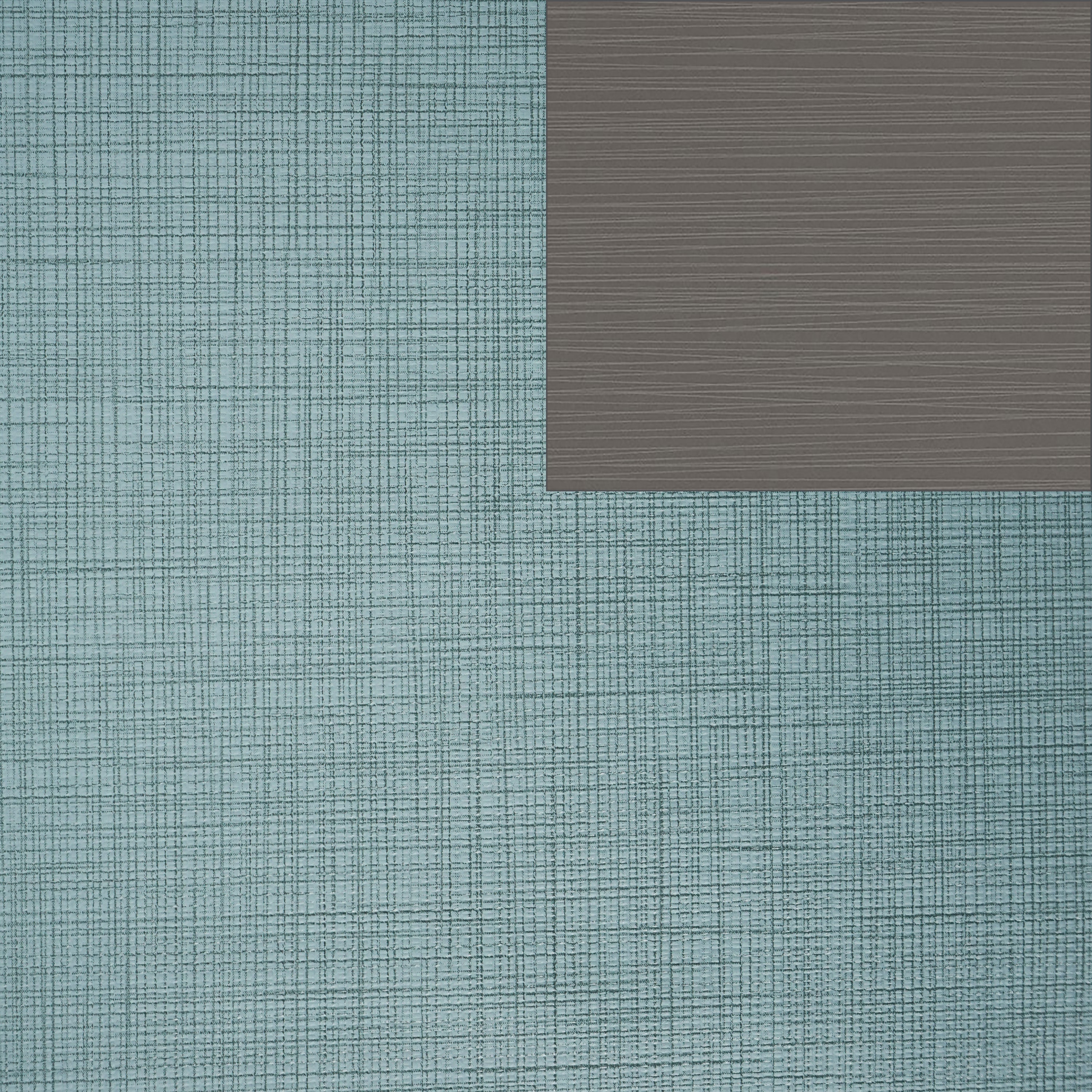 Pro Series Upholstered Common Area Sofa with Tablet - Sky Blue Crosshatch/Cosmic Strandz