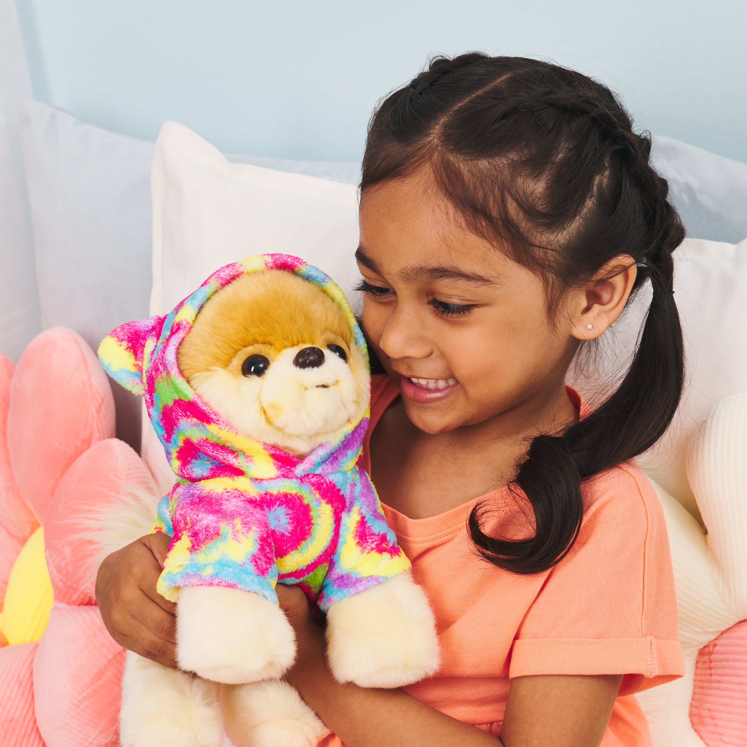 GUND Boo, The World’s Cutest Dog with Rainbow Hoodie Plush Pomeranian Stuffed Animal for Ages 1 and Up, 9”