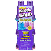 Kinetic Sand, Shimmer Sand 3 Pack with Molds and 12oz of Kinetic Sand