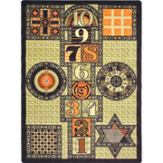 Games Galore 5'4" x 7'8" area rug in color Autumn