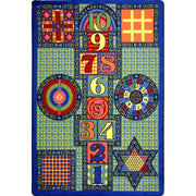 Games Galore 5'4" x 7'8" area rug in color Multi