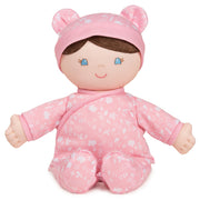Baby GUND Sustainable Baby Doll, Plush Doll Made from Recycled Materials, For Newborns and Toddlers, Pink, 12”