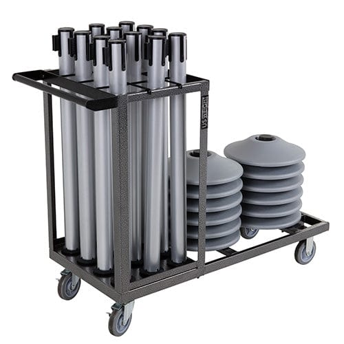 Steel Stanchion Cart ‐ Holds 12 Stanchions