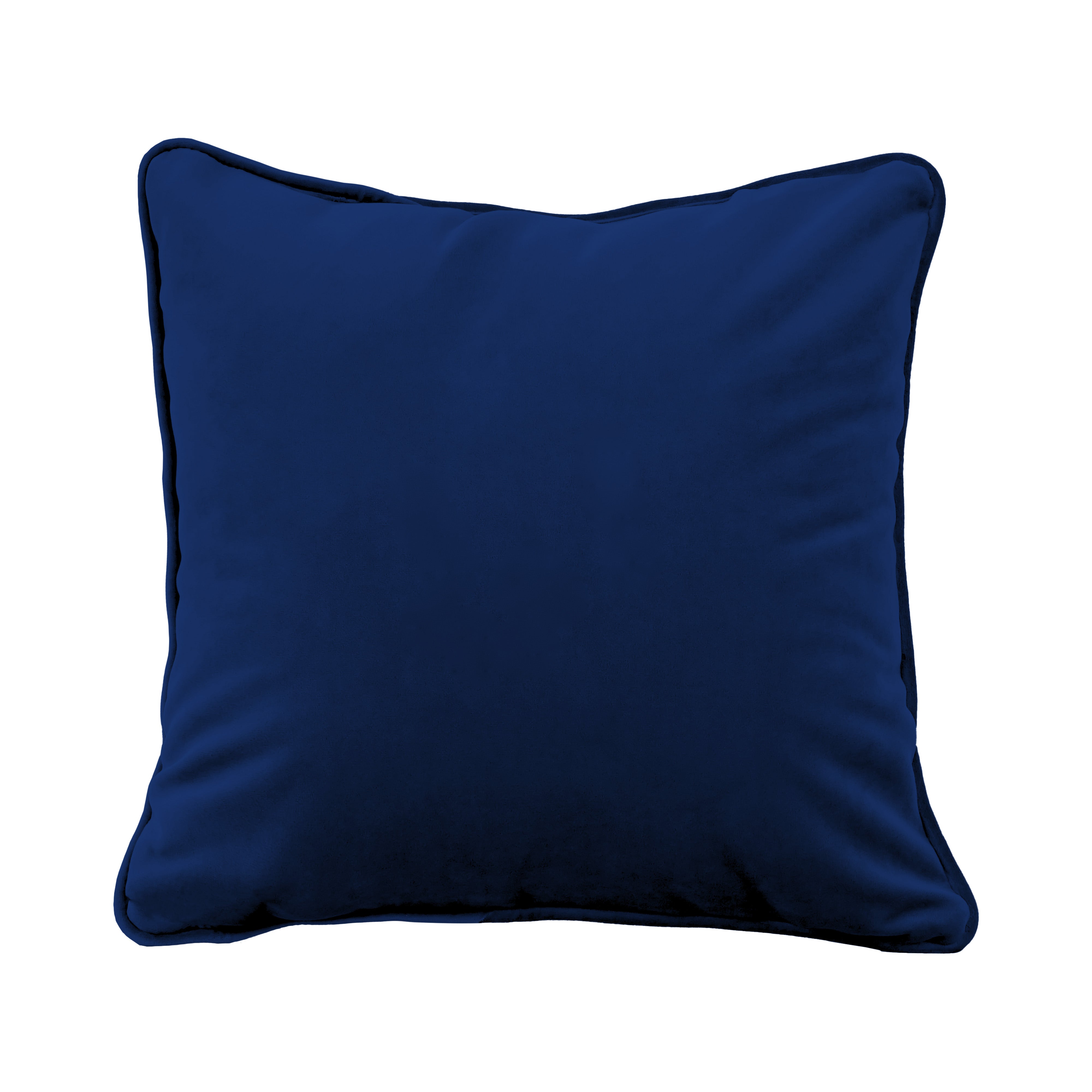 15" x 15" Square Microfiber and Faux Leather Pillow with Piping, 2-Piece - Eclipse