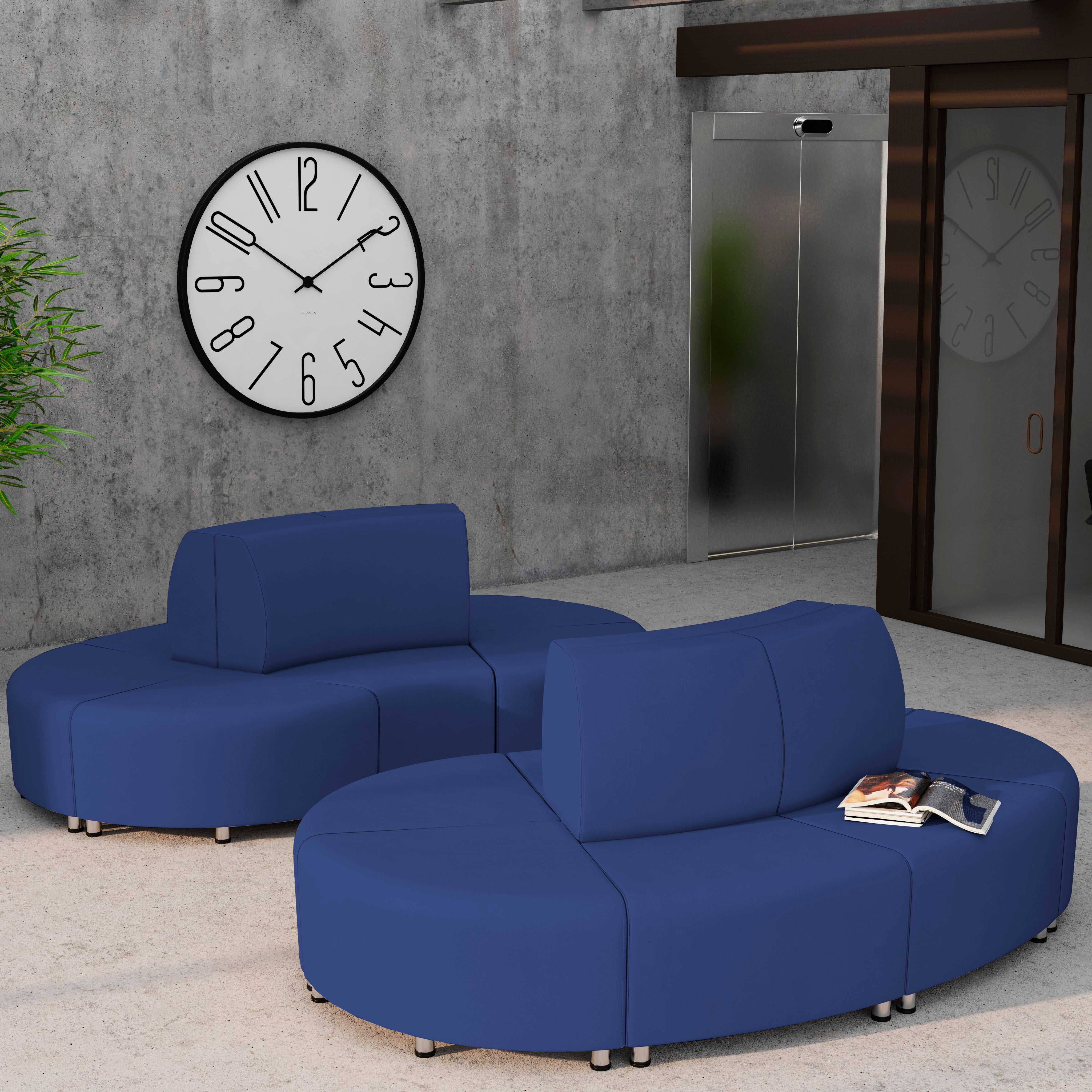 Pro Series Connect Curved Wavelet Seating, 7-Piece Set - Navy