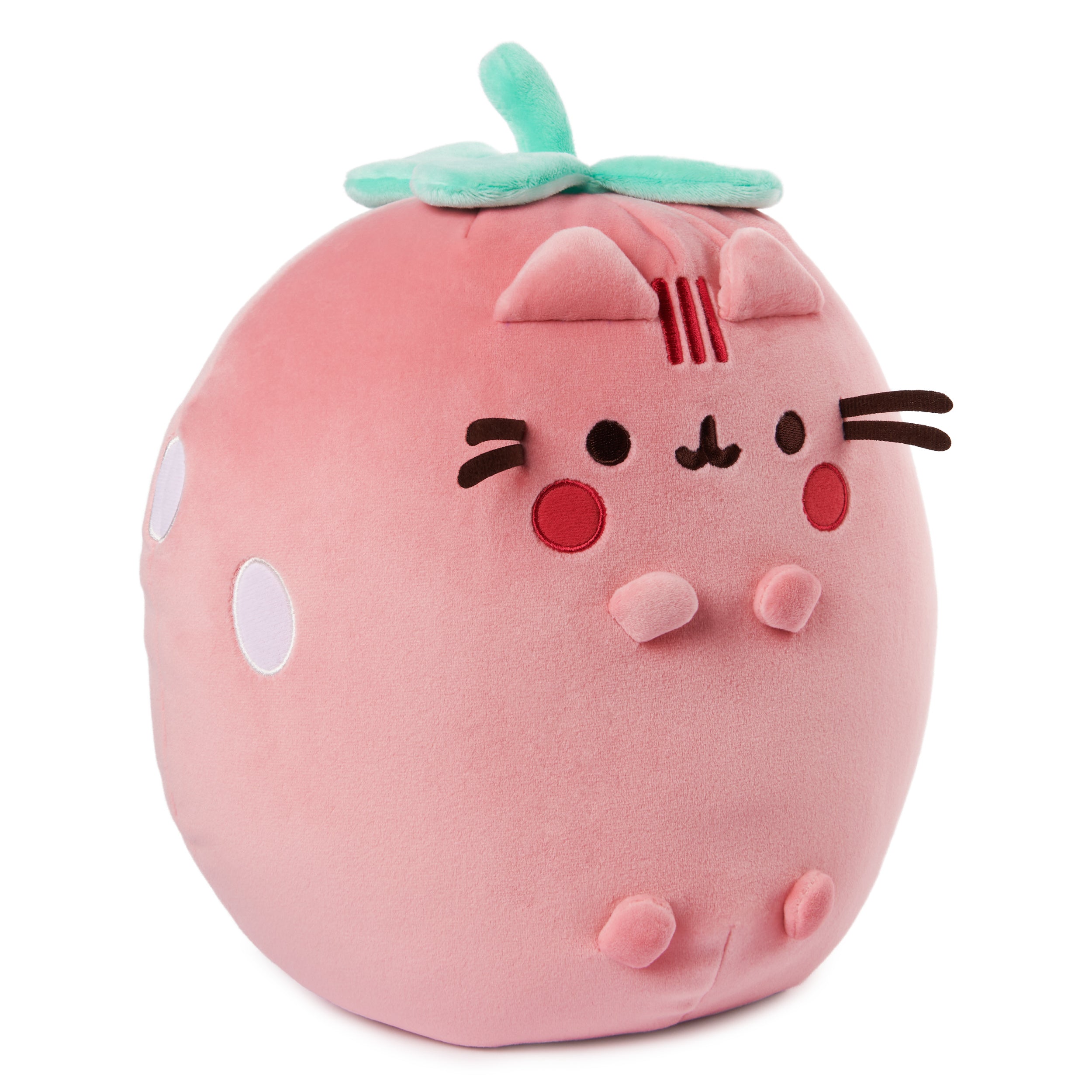 GUND Pusheen Strawberry Scented Squisheen Plush, Squishy Toy Stuffed Animal for Ages 8 and Up, Pink, 11”