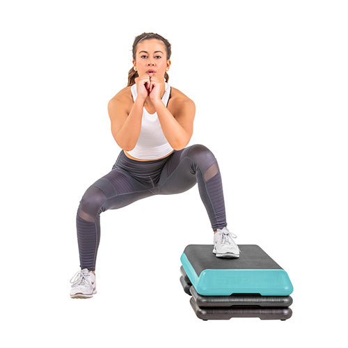 The Freestyle Step (Health Club Size) Teal (4 Risers) New