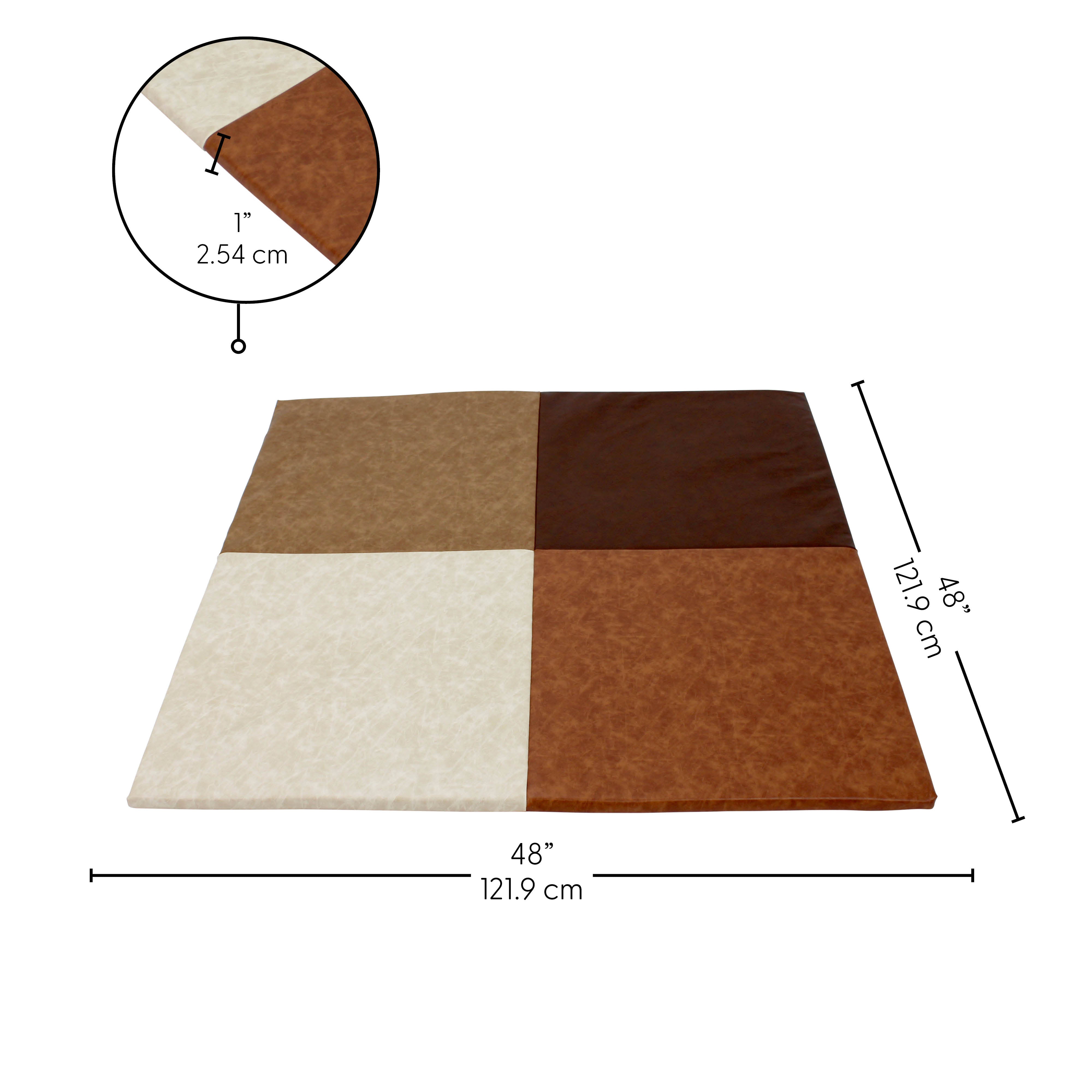 Rustic Squares Activity Mat - Distressed Assorted