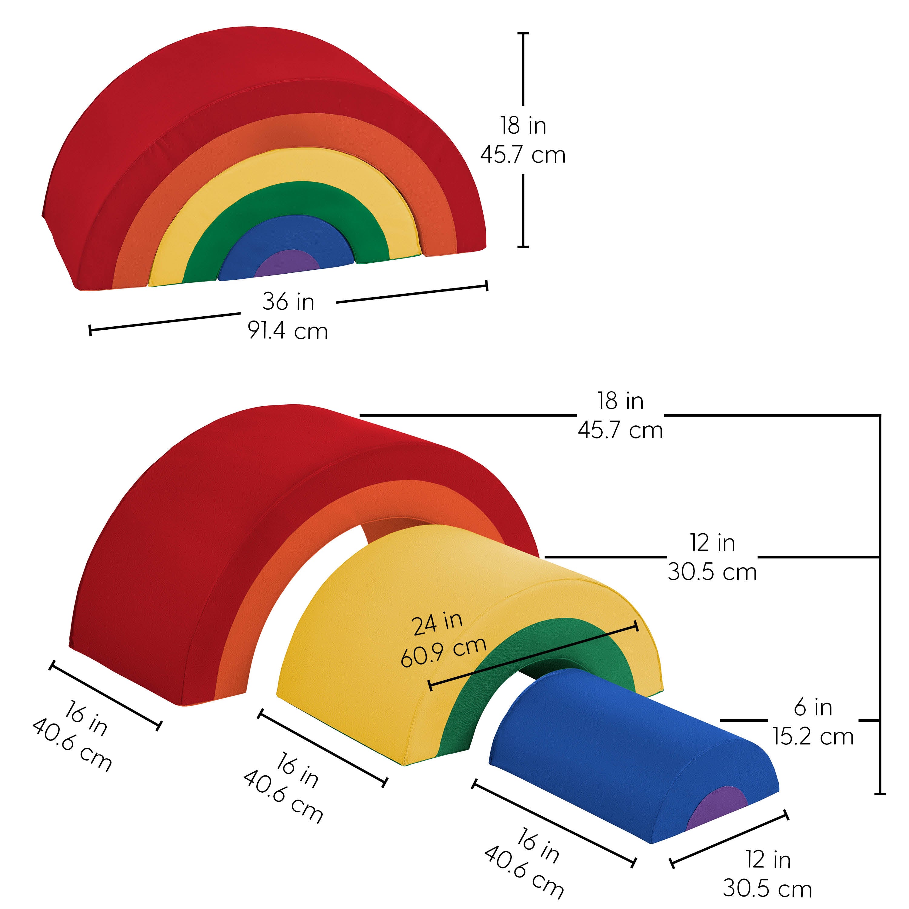 SoftScape Nested Rainbow Arches - Assorted