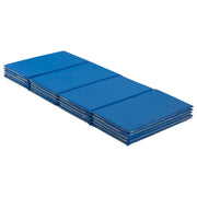 Everyday Folding Rest Mat 4-Section 5/8in 5-Pack - Blue/Grey